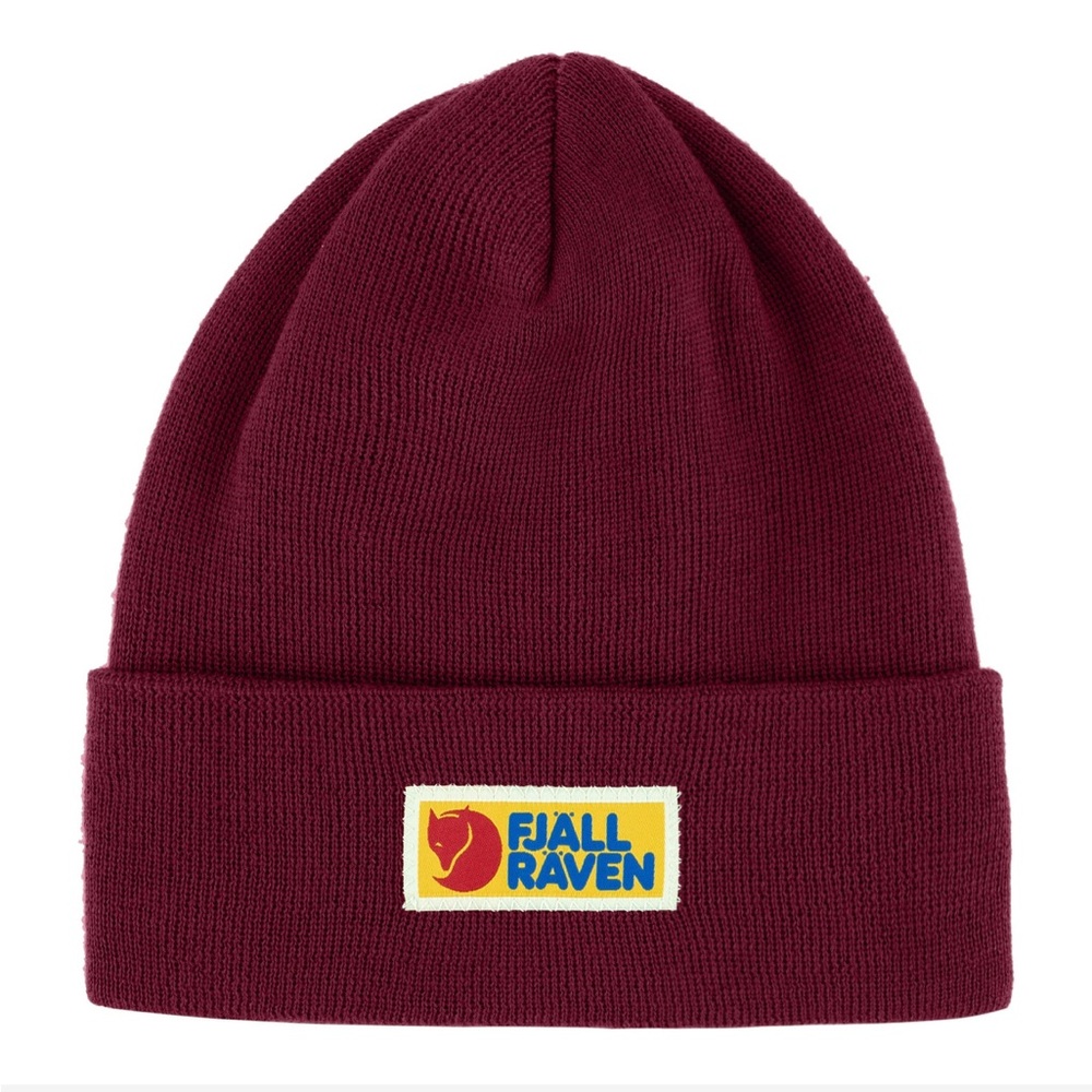 Fjallraven Burgundy Vardag Classic Beanie